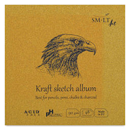 SMLT Art Layflat Kraft Sketch Pad, front cover
