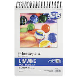 Bee Inspired Drawing Jumbo Artist Pad - 9" x 12", front cover