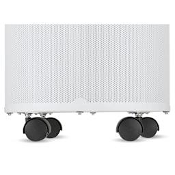 Airpura R600 Air Purifier - White, close up of the wheels. 