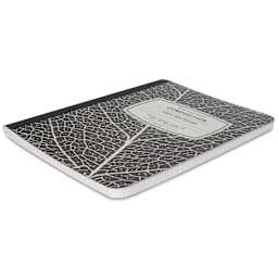 New Leaf Paper Composition Book - Black, Ruled, 9-3/4" x 7-1/2"