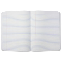 New Leaf Paper Composition Book - Green, Ruled, 9-3/4" x 7-1/2", open