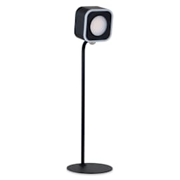 Hobbylight Cube 5-in-1 LED Table Lamp - Black, lamp stand with shade attached