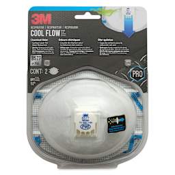 3M P95 Cool Flow Chemical Valve Particulate Respirator front of packaging