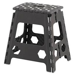 Superio Folding Step Stool - Gray, 15" Tall