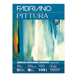 Fabriano Pittura Acrylic Paper Pad - 9" x 12", 185 lb, 10 Sheets