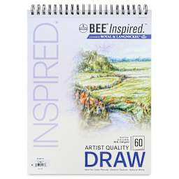 Bee Inspired Wirebound Drawing Pad - 11" x 14", front cover
