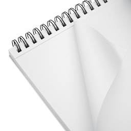 Bee Inspired Wirebound Drawing Pad - 9" x 12", close up of perforated sheet