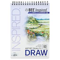 Bee Inspired Wirebound Drawing Pad - 9" x 12", front cover
