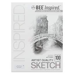 Bee Inspired Tape Bound Sketch Pad - 9" x 12", front cover