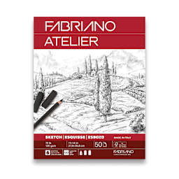 Fabriano Atelier Gluebound Sketch Pad - 11" x 14", 120 gsm, 50 Sheets