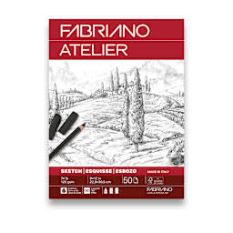 Fabriano Atelier Gluebound Sketch Pad - 9" x 12", 120 gsm, 50 Sheets