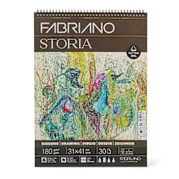 Fabriano Storia Wirebound Drawing Pad - 12" x 16", 180 gsm, 30 Sheets