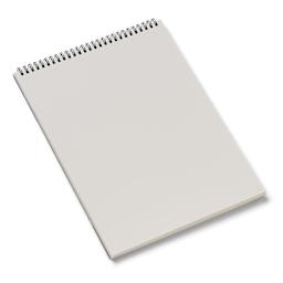 Fabriano Storia Wirebound Drawing Pad - 9-1/2" x 12-1/2", 180 gsm, 30 Sheets, open