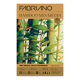 Fabriano Bamboo Mixed Media Paper Pad - 5-1/2" x 8-1/2", 130 lb, 25 Sheets