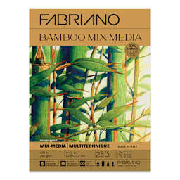Fabriano Bamboo Mixed Media Paper Pad - 9" x 12", 130 lb, 25 Sheets