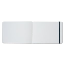 Etchr Mixed Media Hardbound Sketchbook - 5.8" x 8.3", Hot Press (open to show paper)