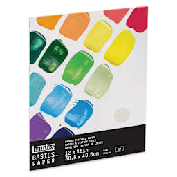 Liquitex Basics Canvas Textured Paper Pad - 12" x 16", 12 Sheets
