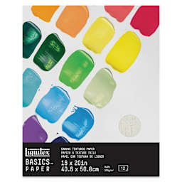Liquitex Basics Canvas Textured Paper Pad - 16" x 20", 12 Sheets (Front of pad)