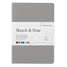 Hahnemühle Sketch and Note Booklets - Front of the Grey, 4.13" x 5.83" booklet