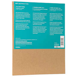 Art Alternatives MDF Panel - 8" x 10", back of packaging