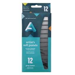 Art Alternatives Artist's Soft Pastels - Set of 12, Gray