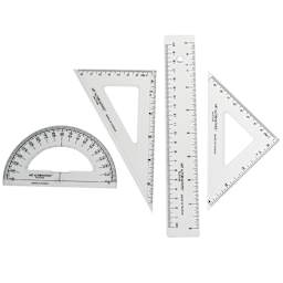 Art Alternatives Geometry Set - Set of 4, 8" Ruler
