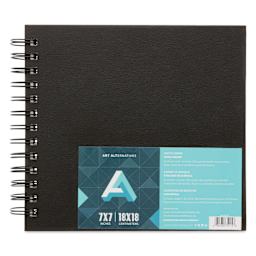 Art Alternatives Spiral-Bound Sketchbook - Square, 80 Sheets, White, 7" x 7"