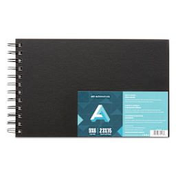 Art Alternatives Spiral-Bound Sketchbook - Landscape, 80 Sheets, White, 6" x 9"