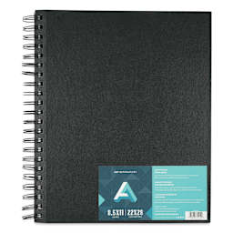 Art Alternatives Spiral-Bound Sketchbook - 80 Sheets, White, 8-1/2" x 11"
