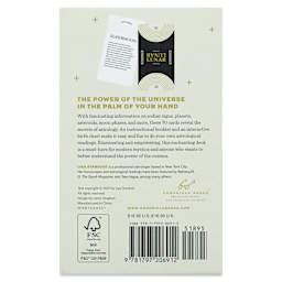 The Astrology Card Deck (back of packaging)