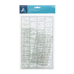 Art Alternatives Drafting Template - Set of 4, Lettering Guide front of packaging