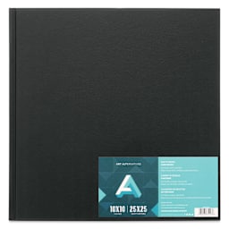 Art Alternatives Hard-Bound Sketchbook, 110 Sheets, White, 10" x 10"