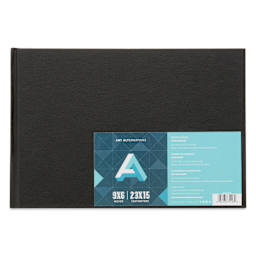 Art Alternatives Hard-Bound Sketchbook, Landscape, 110 Sheets, White, 9" x 6"
