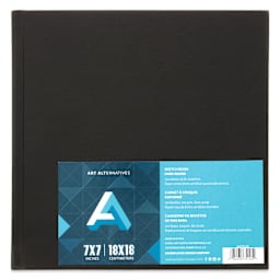 Art Alternatives Hardbound Sketchbook, 110 Sheets, White, 7" x 7"