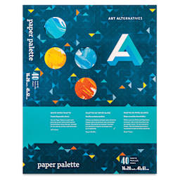 Art Alternatives White Paper Palette Pad, 40 Sheets, 16" x 20", front cover