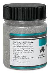 Matisse Acrylic Effects Dry Medium Glass Beads - 0.8 mm, 40 ml side view
