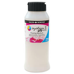 Daler-Rowney System3 Fluid Acrylic Mediums - Pouring Medium, 1 L (Front of jar)