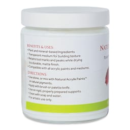 Natural Earth Paint Natural Acrylik Modeling Paste - 237 ml jar side