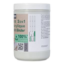 Pebeo Studio Green Bindex 3-in-1 Acrylic Binder - 945 ml side view