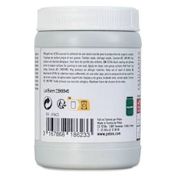 Pebeo Studio Green Gesso - Black, 225 ml back of label