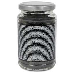 Fleur Terrazzo Effect Flakes - Onyx Black, 200 g back of jar