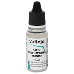 Vallejo Polyurethane Varnish - Satin, 18 ml - front of bottle