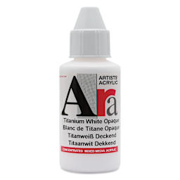 Ara Artists’ Acrylic Paint - Opaque Titanium White, 100 ml bottle