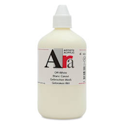 Ara Artists’ Acrylic Paint - Off White, 500 ml bottle