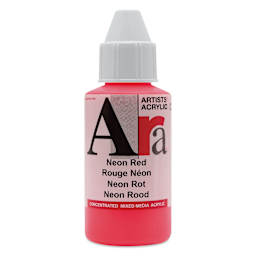 Ara Artists’ Acrylic Paint - Neon Red, 100 ml bottle