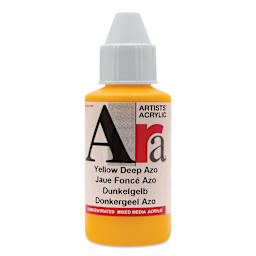 Ara Artists’ Acrylic Paint - Yellow Deep Azo, 100 ml bottle