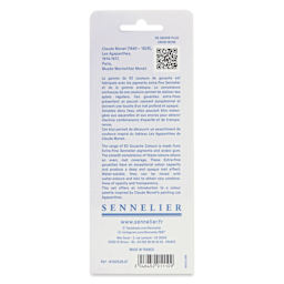 Sennelier Extra Fine Gouache - Set of 6, Claude Monet, 10 ml back of package