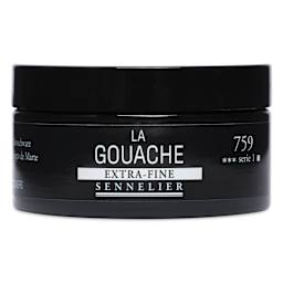 Sennelier Extra Fine Gouache - Mars Black, 100 ml Jar