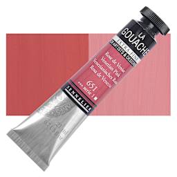 Sennelier Extra Fine Gouache - Venetian Pink, 21 ml Tube and swatch