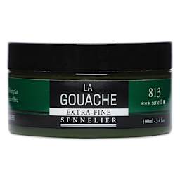 Sennelier Extra Fine Gouache - Olive Green, 100 ml Jar
